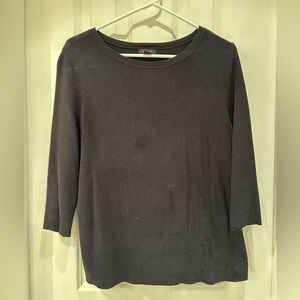 Black top with fun back detail